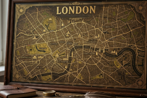 Map of London showing United Kingdom capital city location for legal recruitment services